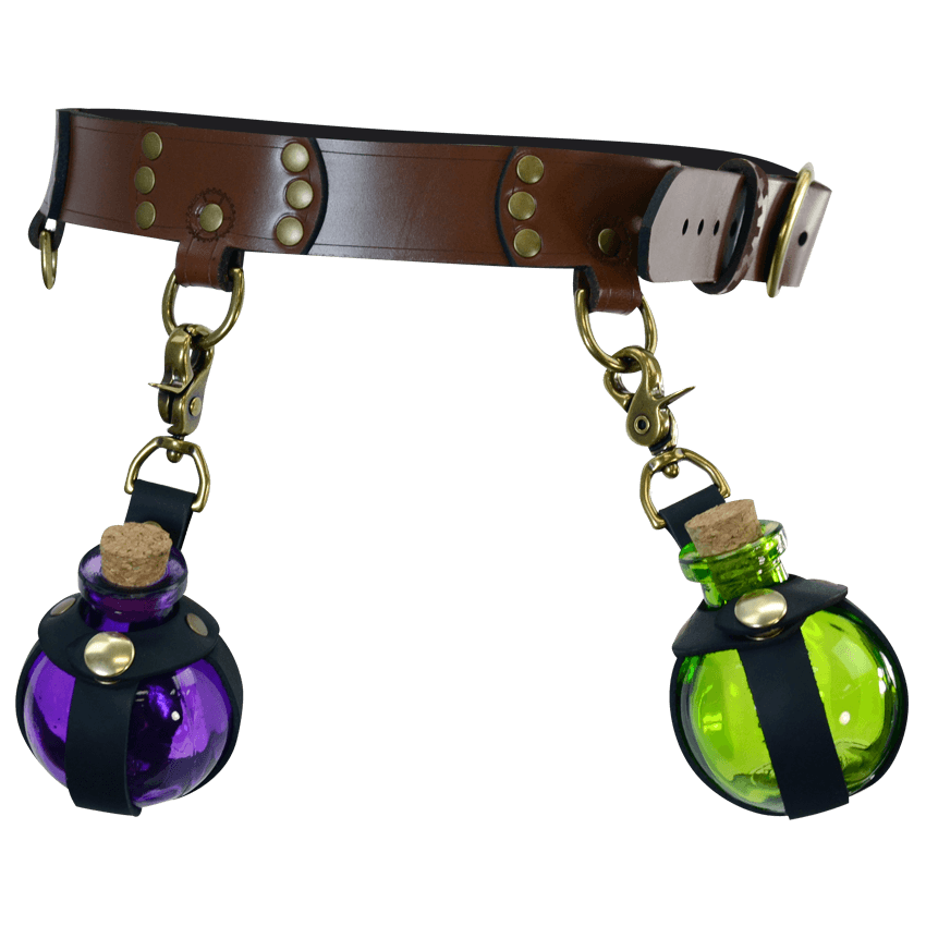 Purple & Green On A Belt